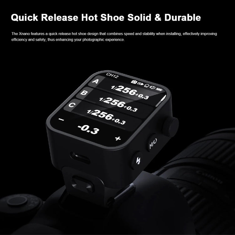 Godox X3 TTL Wireless Flash Trigger Touch Screen Flash Transmitter For Canon(Black) - free shipping - PMC TechLife - Order now!