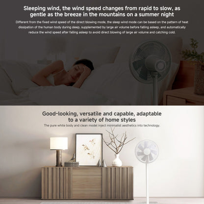 Xiaomi Mijia Smart Floor Fan, US Plug(White) - Electric Fans by Xiaomi | Online Shopping South Africa | PMC Jewellery | Buy Now Pay Later Mobicred