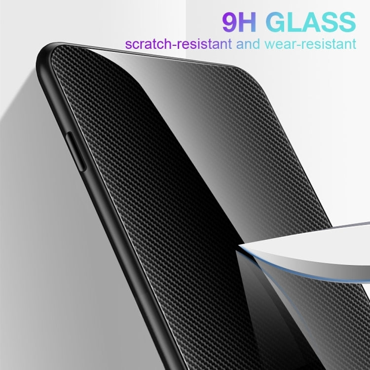 For Huawei Pura 70 Texture Gradient Glass TPU Phone Case(Black) - Huawei Cases by PMC Jewellery | Online Shopping South Africa | PMC Jewellery | Buy Now Pay Later Mobicred