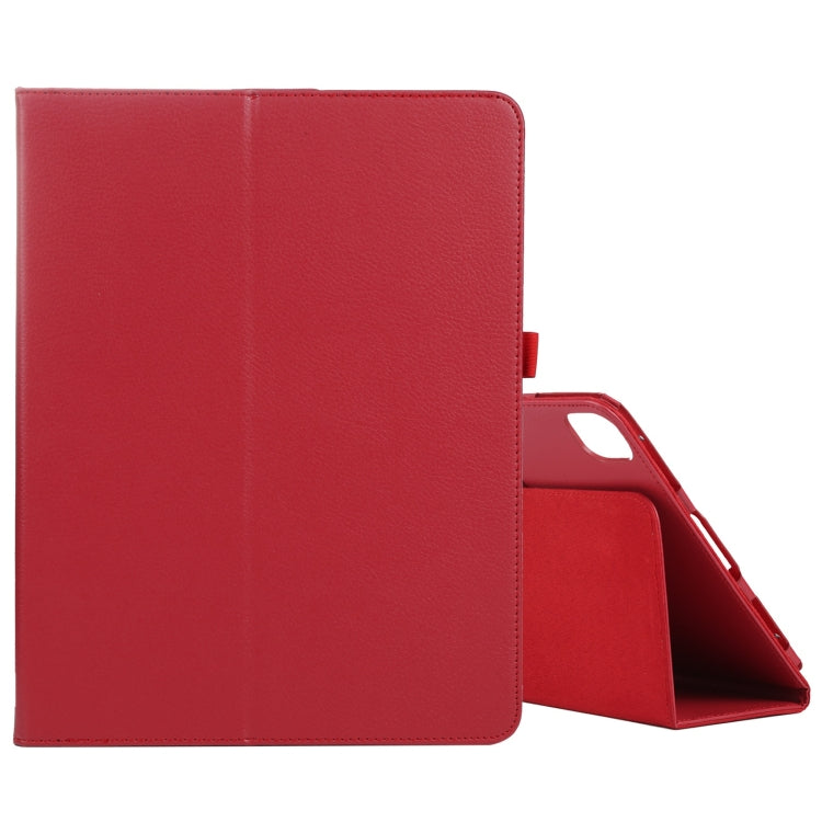 For iPad Pro 11 2024 Litchi Texture Solid Color Leather Tablet Case(Red) - iPad Pro 11 2024 Cases by PMC TechLife | Online Shopping South Africa | PMC TechLife | Buy Now Pay Later Mobicred