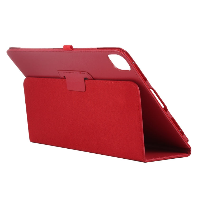 For iPad Pro 11 2024 Litchi Texture Solid Color Leather Tablet Case(Red) - iPad Pro 11 2024 Cases by PMC TechLife | Online Shopping South Africa | PMC TechLife | Buy Now Pay Later Mobicred