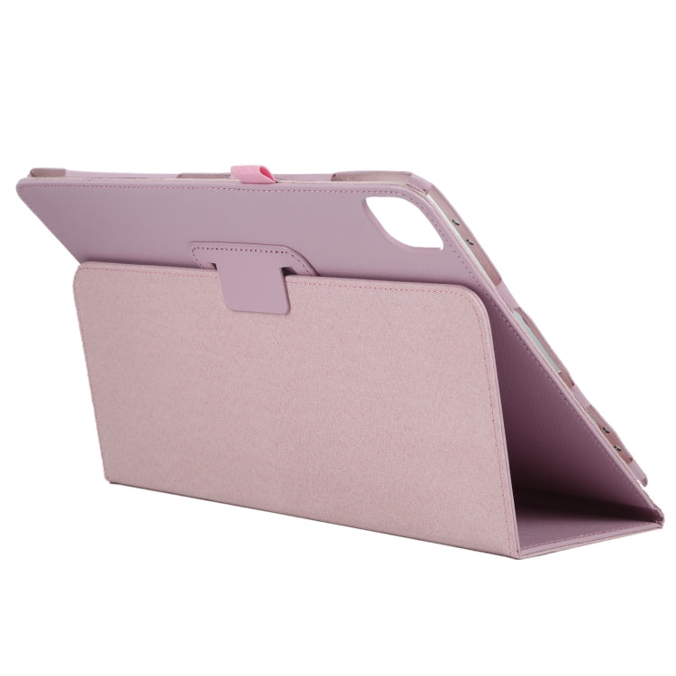 For iPad Pro 13 2024 Litchi Texture Solid Color Leather Tablet Case(Pink) - iPad Pro 13 2024 Cases by PMC Jewellery | Online Shopping South Africa | PMC Jewellery | Buy Now Pay Later Mobicred