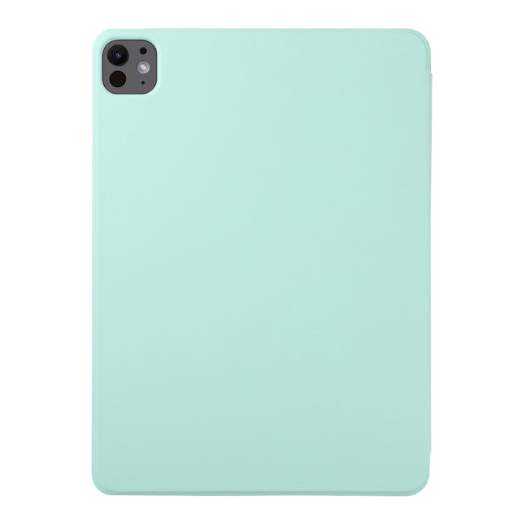 For iPad Pro 13 2024 Double-sided Clip Non-buckle Magnetic PU Smart Tablet Case(Light Green) - iPad Air 13 2024 Cases by PMC Jewellery | Online Shopping South Africa | PMC Jewellery | Buy Now Pay Later Mobicred