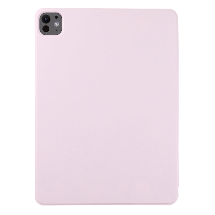 For iPad Pro 13 2024 Double-sided Clip Non-buckle Magnetic PU Smart Tablet Case(Pink) - iPad Air 13 2024 Cases by PMC Jewellery | Online Shopping South Africa | PMC Jewellery | Buy Now Pay Later Mobicred