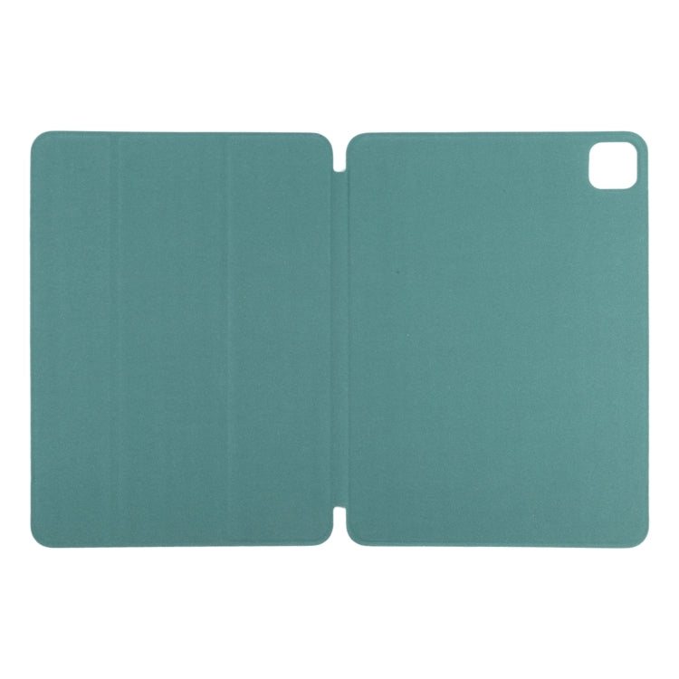 For iPad Pro 11 2024 Double-sided Clip Non-buckle Magnetic PU Smart Tablet Case(Green) - iPad Pro 11 2024 Cases by PMC Jewellery | Online Shopping South Africa | PMC Jewellery | Buy Now Pay Later Mobicred