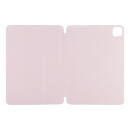 For iPad Pro 11 2024 Double-sided Clip Non-buckle Magnetic PU Smart Tablet Case(Pink) - iPad Pro 11 2024 Cases by PMC Jewellery | Online Shopping South Africa | PMC Jewellery | Buy Now Pay Later Mobicred