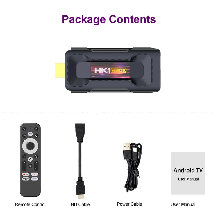 HK1 RBOX D8 RK3528 Android 13.0 Quad Core 8K HD Wifi6 Bluetooth TV Stick, RAM:4GB+32GB(EU Plug) - Android TV Sticks by PMC Jewellery | Online Shopping South Africa | PMC Jewellery | Buy Now Pay Later Mobicred