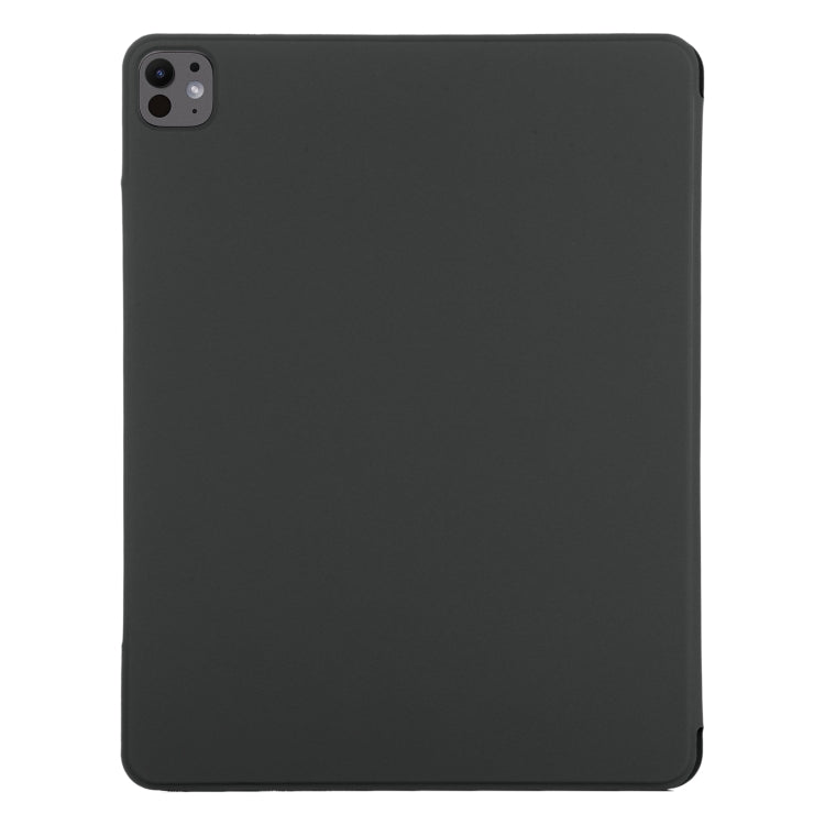 For iPad Pro 13 2024 Double-sided Clip Fixed Buckle Magnetic PU Leather Smart Tablet Case(Black) - iPad Pro 13 2024 Cases by PMC Jewellery | Online Shopping South Africa | PMC Jewellery | Buy Now Pay Later Mobicred