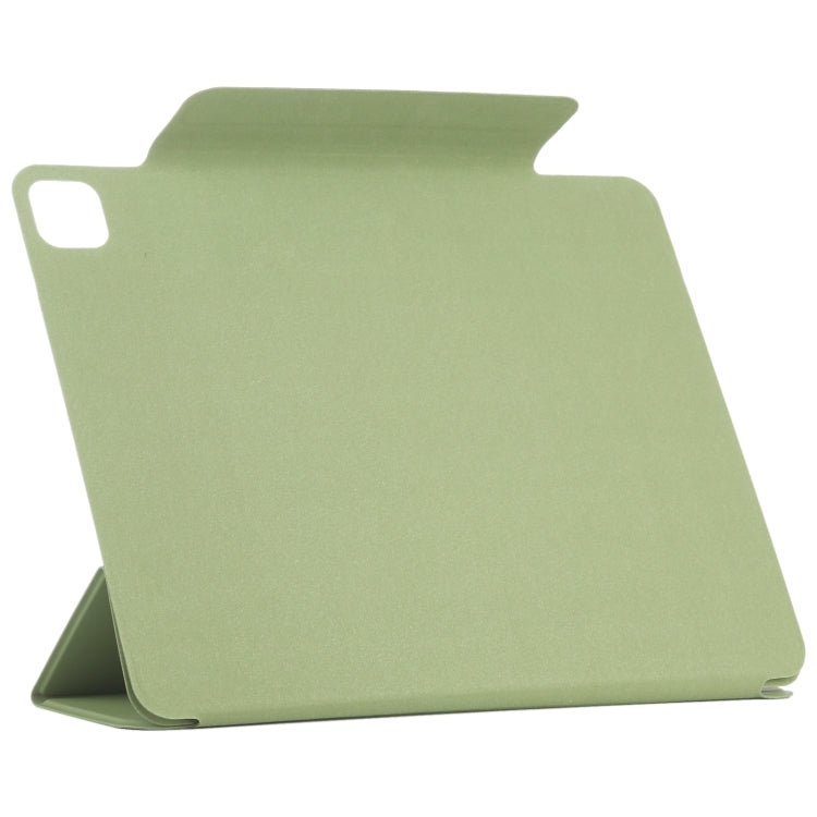 For iPad Pro 13 2024 Double-sided Clip Fixed Buckle Magnetic PU Leather Smart Tablet Case(Grass Green) - iPad Pro 13 2024 Cases by PMC Jewellery | Online Shopping South Africa | PMC Jewellery | Buy Now Pay Later Mobicred