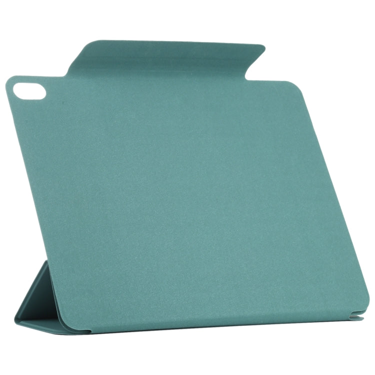 For iPad Air 11 2024 Double-sided Clip Fixed Buckle Magnetic PU Leather Smart Tablet Case(Green) - iPad Air 11 2024 Cases by PMC Jewellery | Online Shopping South Africa | PMC Jewellery | Buy Now Pay Later Mobicred