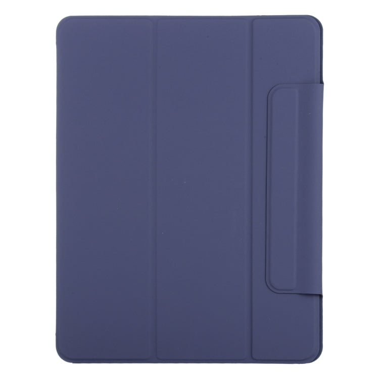 For iPad Air 11 2024 Double-sided Clip Fixed Buckle Magnetic PU Leather Smart Tablet Case(Dark Blue) - iPad Air 11 2024 Cases by PMC Jewellery | Online Shopping South Africa | PMC Jewellery | Buy Now Pay Later Mobicred