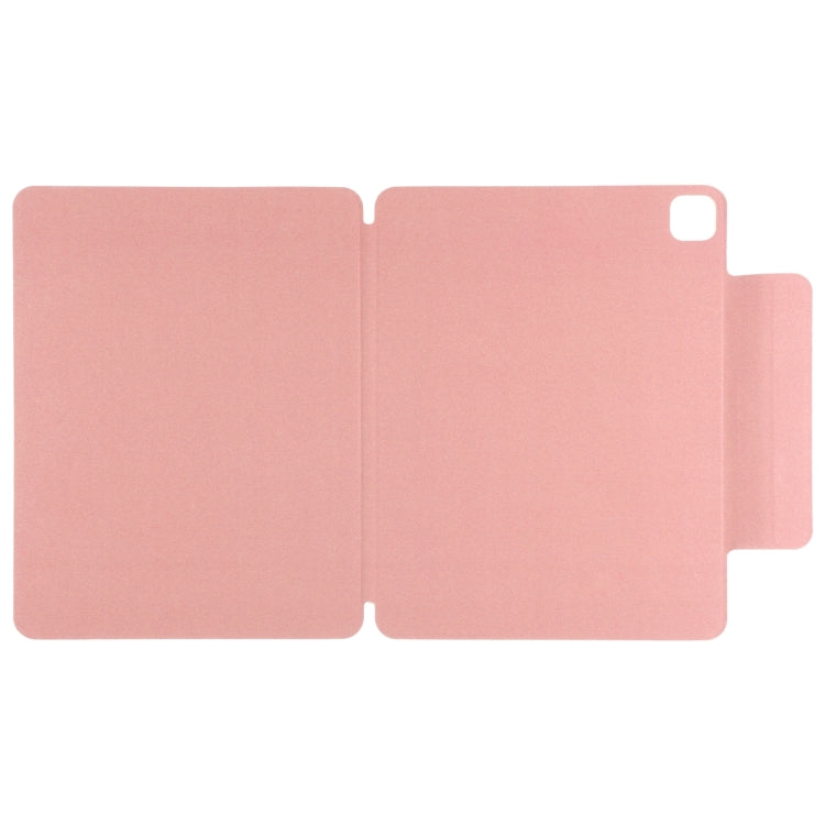 For iPad Pro 11 2024 Double-sided Clip Fixed Buckle Magnetic PU Leather Smart Tablet Case(Pink) - iPad Pro 11 2024 Cases by PMC Jewellery | Online Shopping South Africa | PMC Jewellery | Buy Now Pay Later Mobicred