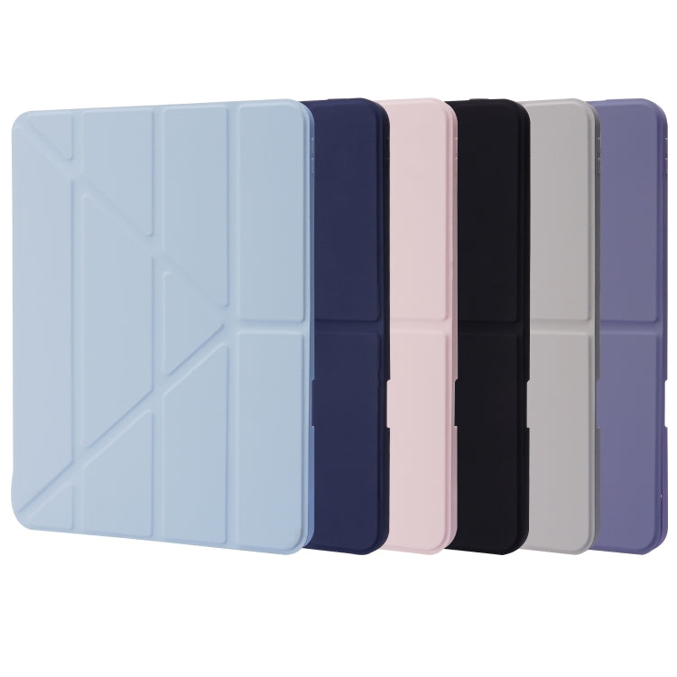 For iPad Pro 11 2024 Deformation Transparent Acrylic Leather Tablet Case(Black) - iPad Pro 11 2024 Cases by PMC TechLife | Online Shopping South Africa | PMC TechLife | Buy Now Pay Later Mobicred