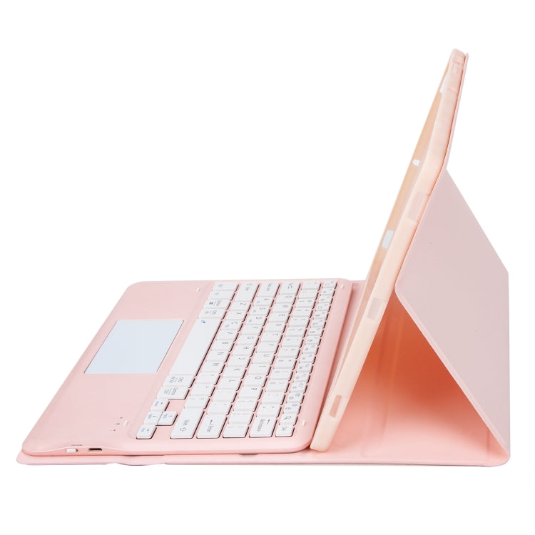 For iPad Pro 13 2024 A14B-A Detachable Ultra-Thin Bluetooth Touch Keyboard Leather Tablet Case with Pen Slot(Pink) - For iPad Pro by PMC Jewellery | Online Shopping South Africa | PMC Jewellery | Buy Now Pay Later Mobicred