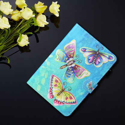 For iPad Pro 11 2024 Coloured Drawing Stitching Smart Leather Tablet Case(Colorful Butterflies) - iPad Pro 11 2024 Cases by PMC Jewellery | Online Shopping South Africa | PMC Jewellery | Buy Now Pay Later Mobicred