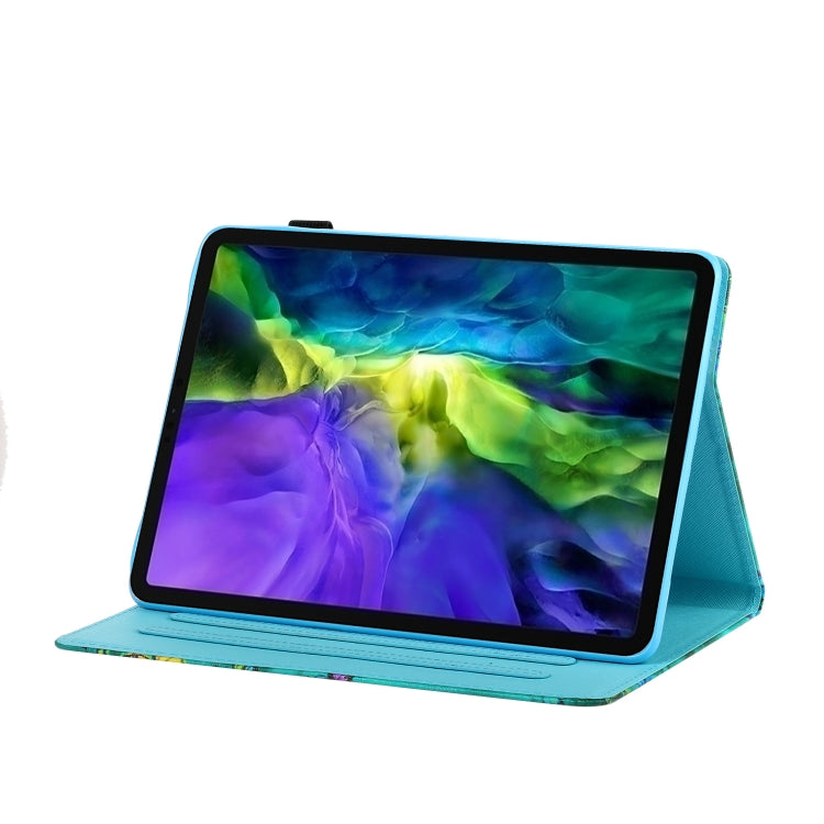 For iPad Pro 11 2024 Coloured Drawing Stitching Smart Leather Tablet Case(Colorful Mandala) - iPad Pro 11 2024 Cases by PMC TechLife | Online Shopping South Africa | PMC TechLife | Buy Now Pay Later Mobicred