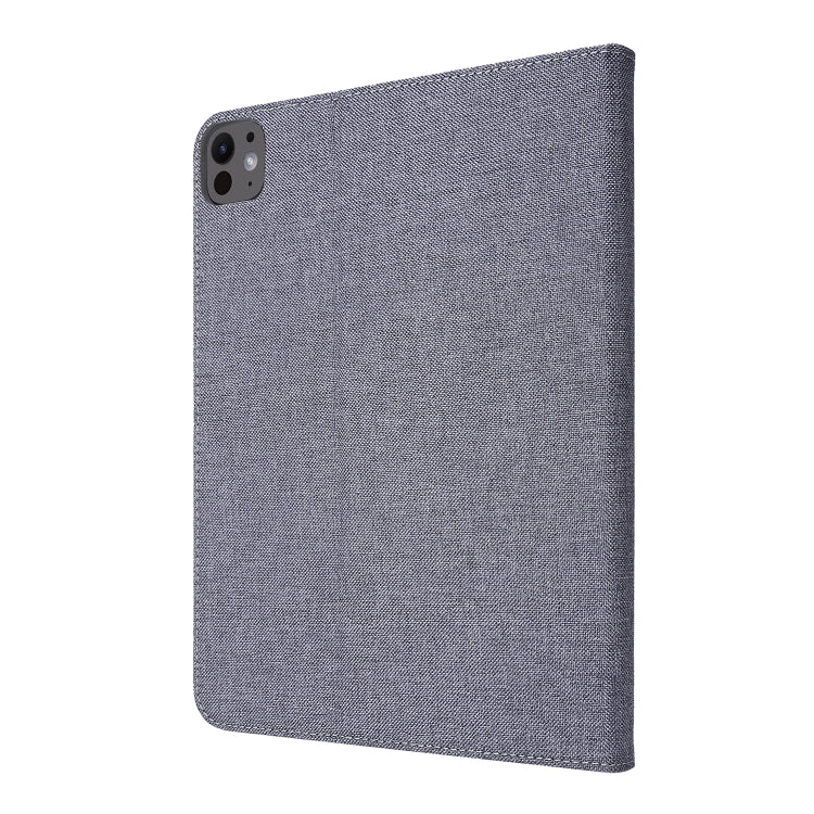 For iPad Air 13 2024 Fabric Leather Tablet Case(Grey) - iPad Air 13 2024 Cases by PMC Jewellery | Online Shopping South Africa | PMC Jewellery | Buy Now Pay Later Mobicred