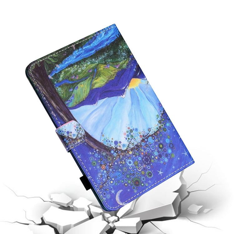 For iPad Pro 11 2024 Coloured Drawing Stitching Smart Leather Tablet Case(Mountain View) - iPad Pro 11 2024 Cases by PMC TechLife | Online Shopping South Africa | PMC TechLife | Buy Now Pay Later Mobicred