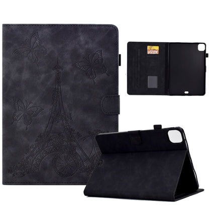 For iPad Pro 11 2024 Tower Embossed Leather Smart Tablet Case(Black) - iPad Pro 11 2024 Cases by PMC Jewellery | Online Shopping South Africa | PMC Jewellery | Buy Now Pay Later Mobicred