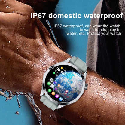 WS-26 1.52 inch IP67 Sport Smart Watch Support Bluetooth Call / Sleep / Blood Oxygen / Heart Rate / Blood Pressure Health Monitor, Silicone Strap(Silver) - Smart Watches by PMC Jewellery | Online Shopping South Africa | PMC Jewellery | Buy Now Pay Later Mobicred