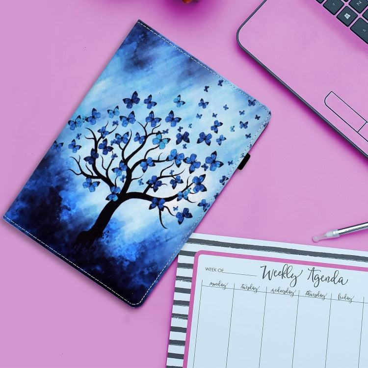 For iPad Pro 11 2024 Painted Elastic Band Smart Leather Tablet Case(Butterfly Tree) - iPad Pro 11 2024 Cases by PMC Jewellery | Online Shopping South Africa | PMC Jewellery | Buy Now Pay Later Mobicred