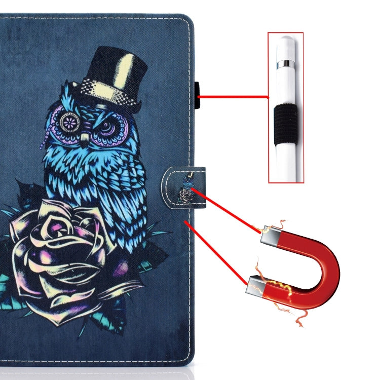 For iPad Pro 11 2024 Painted Stitching Smart Leather Tablet Case(Owl) - iPad Pro 11 2024 Cases by PMC Jewellery | Online Shopping South Africa | PMC Jewellery | Buy Now Pay Later Mobicred