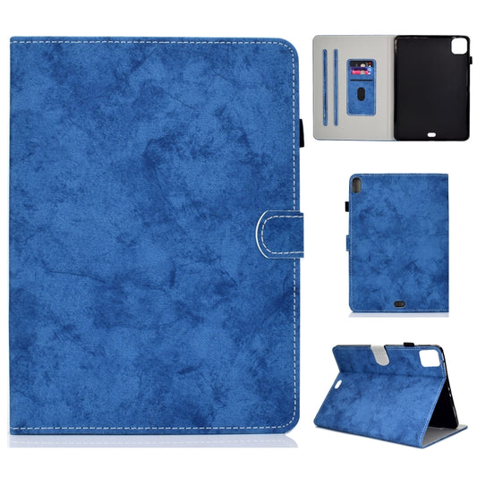 For iPad Pro 11 2024 Marble Style Cloth Texture Smart Leather Tablet Case(Blue) - iPad Pro 11 2024 Cases by PMC Jewellery | Online Shopping South Africa | PMC Jewellery | Buy Now Pay Later Mobicred