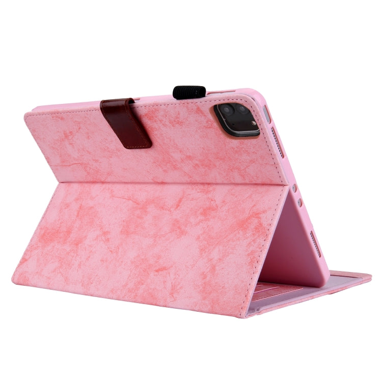 For iPad Pro 11 2024 Cloth Texture Leather Tablet Case(Pink) - iPad Pro 11 2024 Cases by PMC Jewellery | Online Shopping South Africa | PMC Jewellery | Buy Now Pay Later Mobicred