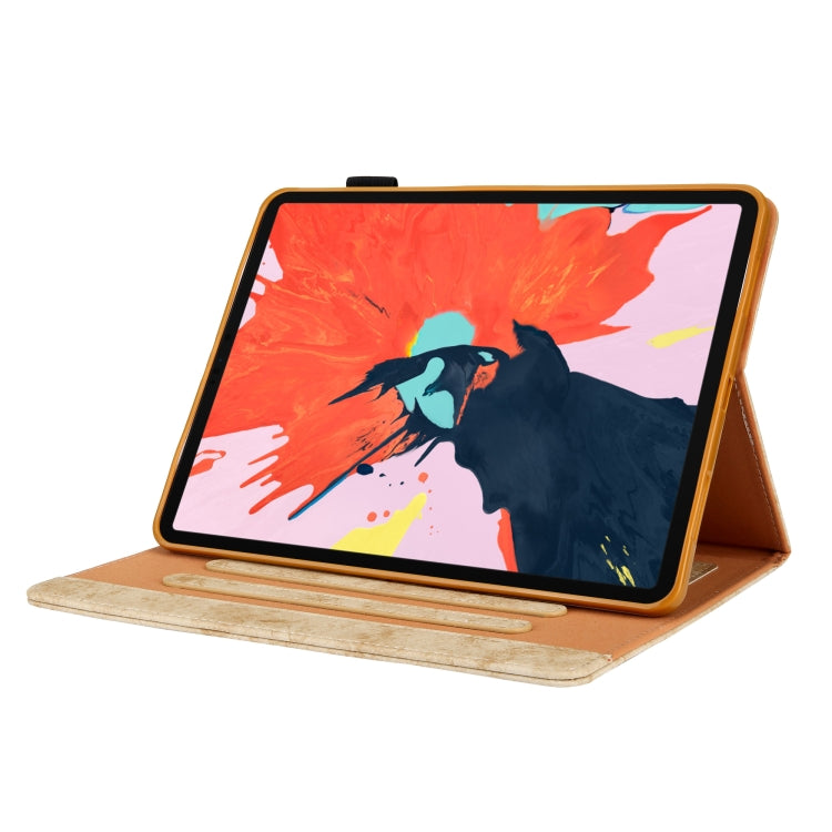 For iPad Pro 11 2024 Cloth Texture Leather Tablet Case(Yellow) - iPad Pro 11 2024 Cases by PMC TechLife | Online Shopping South Africa | PMC TechLife | Buy Now Pay Later Mobicred