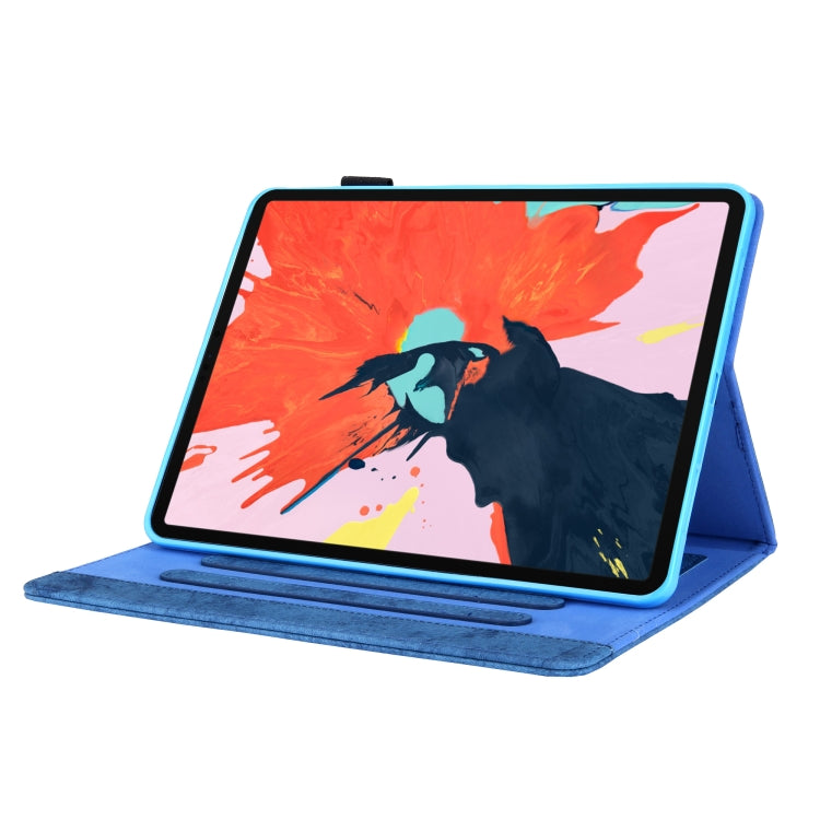 For iPad Pro 11 2024 Cloth Texture Leather Tablet Case(Blue) - iPad Pro 11 2024 Cases by PMC TechLife | Online Shopping South Africa | PMC TechLife | Buy Now Pay Later Mobicred