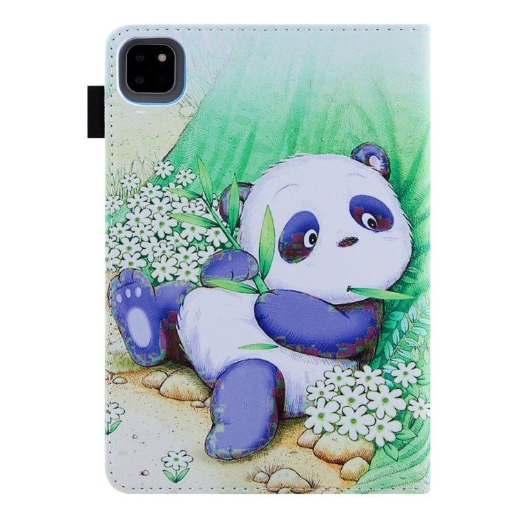 For iPad Pro 11 2024 Colored Drawing Leather Smart Tablet Case(Cute Panda) - iPad Pro 11 2024 Cases by PMC Jewellery | Online Shopping South Africa | PMC Jewellery | Buy Now Pay Later Mobicred