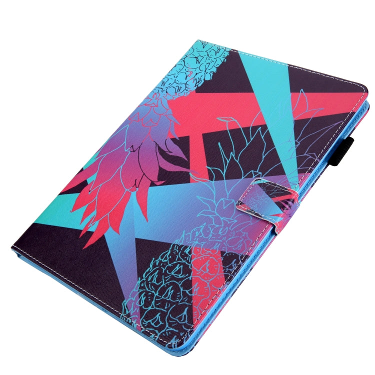 For iPad Pro 11 2024 Colored Drawing Leather Smart Tablet Case(Dazzling Pineapple) - iPad Pro 11 2024 Cases by PMC Jewellery | Online Shopping South Africa | PMC Jewellery | Buy Now Pay Later Mobicred