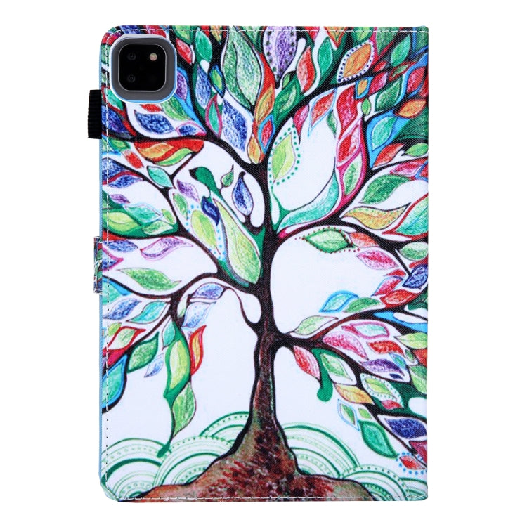 For iPad Pro 11 2024 Colored Drawing Leather Smart Tablet Case(Life Tree) - iPad Pro 11 2024 Cases by PMC Jewellery | Online Shopping South Africa | PMC Jewellery | Buy Now Pay Later Mobicred