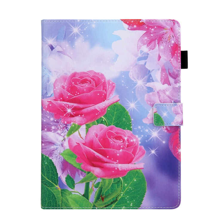 For iPad Pro 11 2024 Colored Drawing Leather Smart Tablet Case(Red Rose) - iPad Pro 11 2024 Cases by PMC Jewellery | Online Shopping South Africa | PMC Jewellery | Buy Now Pay Later Mobicred