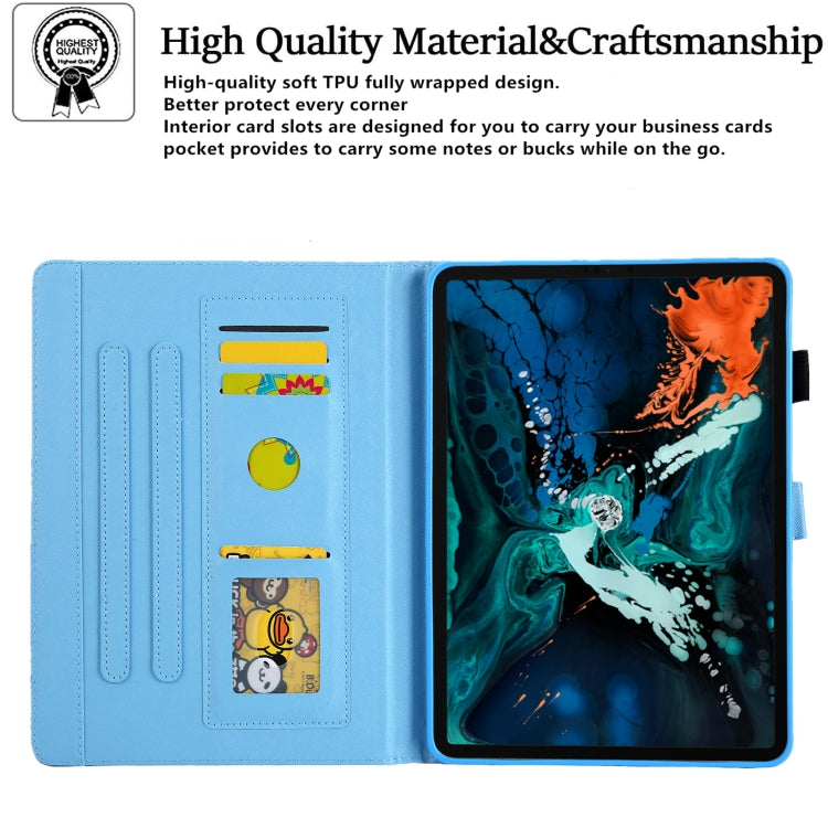 For iPad Pro 11 2024 Colored Drawing Leather Smart Tablet Case(National Flower) - iPad Pro 11 2024 Cases by PMC TechLife | Online Shopping South Africa | PMC TechLife | Buy Now Pay Later Mobicred