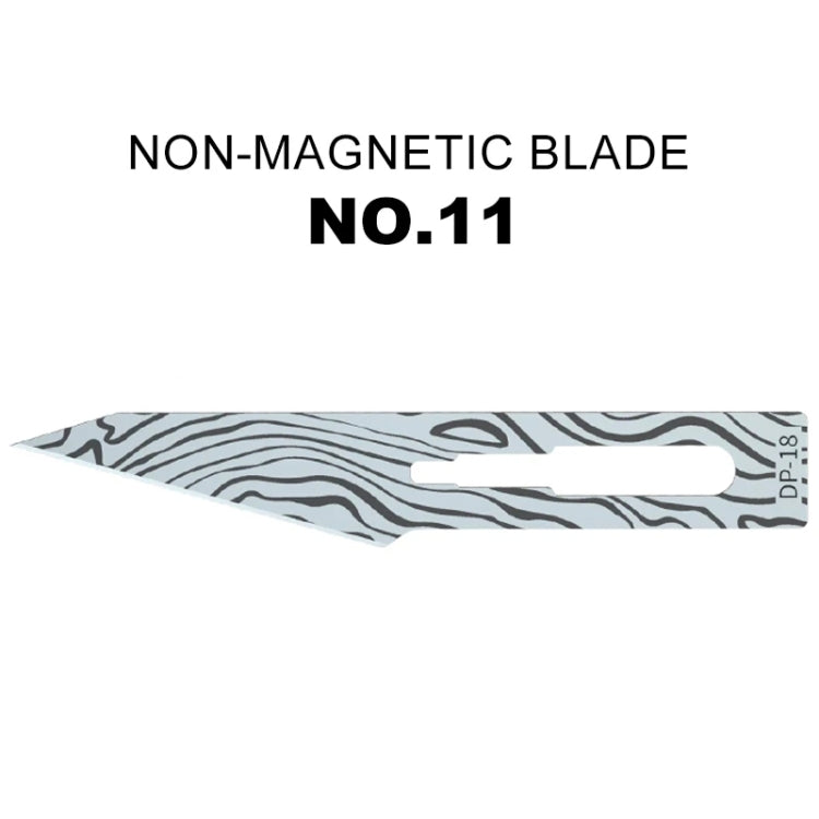 5pcs Mijing DP-18 Hand Polished Non-Magnetic NO.11 Blade - Tool Kits by MIJING | Online Shopping South Africa | PMC Jewellery | Buy Now Pay Later Mobicred