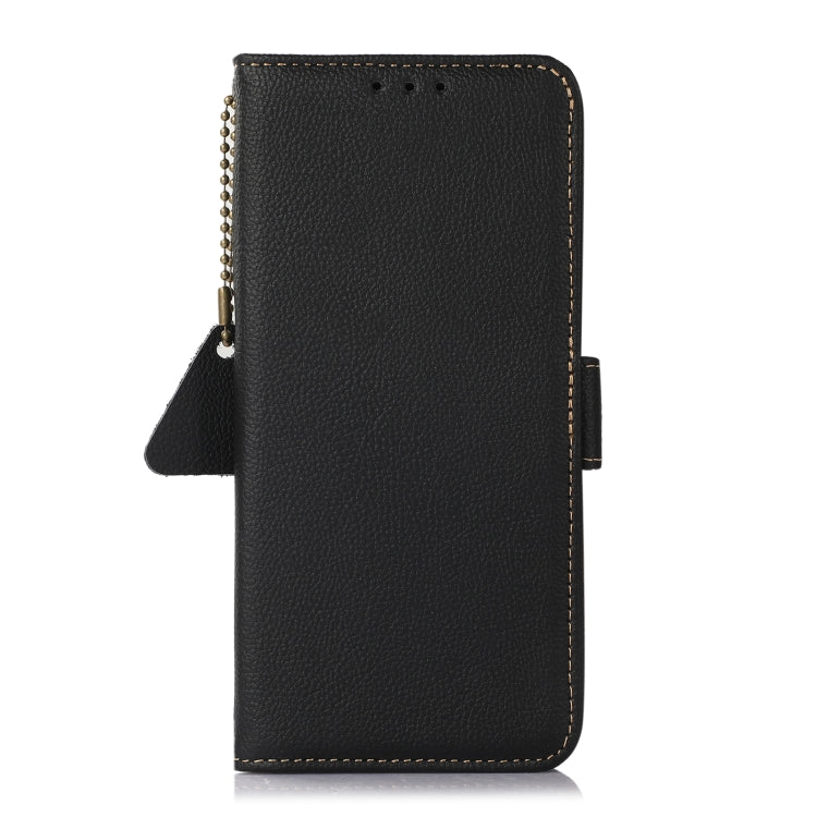 For iPhone 16 Pro Max Side-Magnetic TJ Genuine Leather RFID Phone Case(Black) - iPhone 16 Pro Max Cases by PMC Jewellery | Online Shopping South Africa | PMC Jewellery | Buy Now Pay Later Mobicred