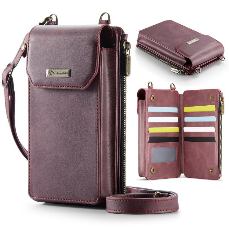 CaseMe Me40 Vertical Multifunctional Shoulder Crossbody Phone Bag(Red) - free shipping - PMC Jewellery - Order now!