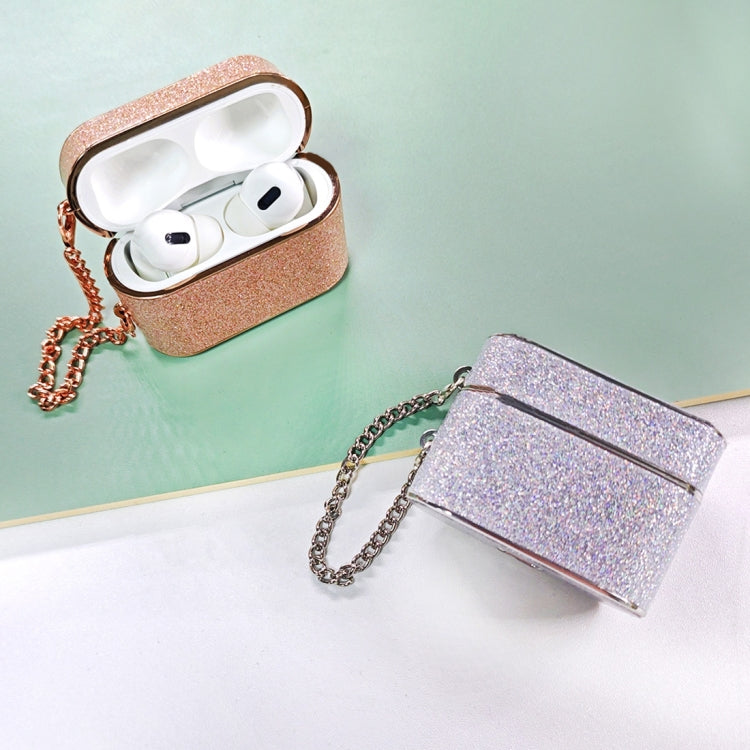 For AirPods 3 Cylindrical Glitter Leather Texture Bluetooth Earphone Protective Case(Silver) - For AirPods 3 by PMC Jewellery | Online Shopping South Africa | PMC Jewellery | Buy Now Pay Later Mobicred