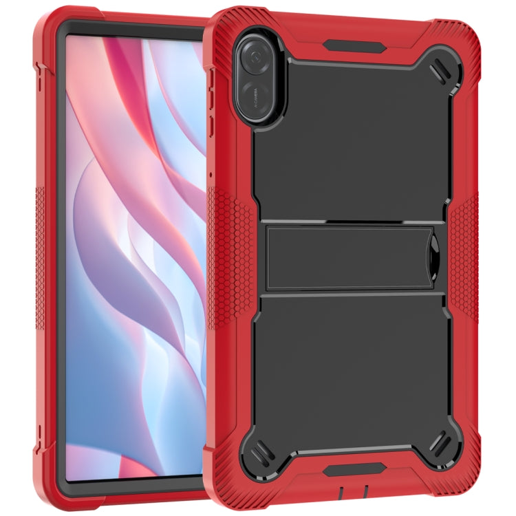 For Honor Pad X9 / X8 Pro Shockproof Silicone Hybrid PC Tablet Case with Holder(Black + Red) - Honor by PMC TechLife | Online Shopping South Africa | PMC TechLife | Buy Now Pay Later Mobicred