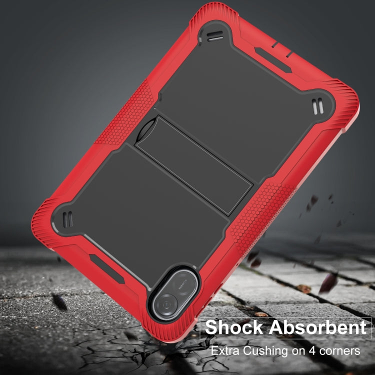 For Honor Pad X9 / X8 Pro Shockproof Silicone Hybrid PC Tablet Case with Holder(Black + Red) - Honor by PMC TechLife | Online Shopping South Africa | PMC TechLife | Buy Now Pay Later Mobicred