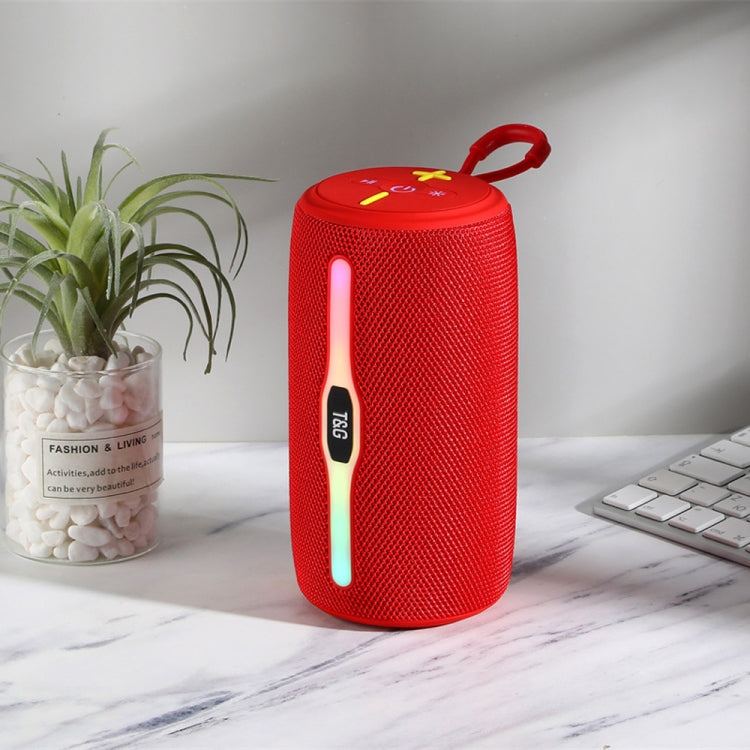 T&G TG675 Music Pulse Wireless Bluetooth Speaker with LED Light(Red) - Desktop Speaker by T&G | Online Shopping South Africa | PMC Jewellery | Buy Now Pay Later Mobicred