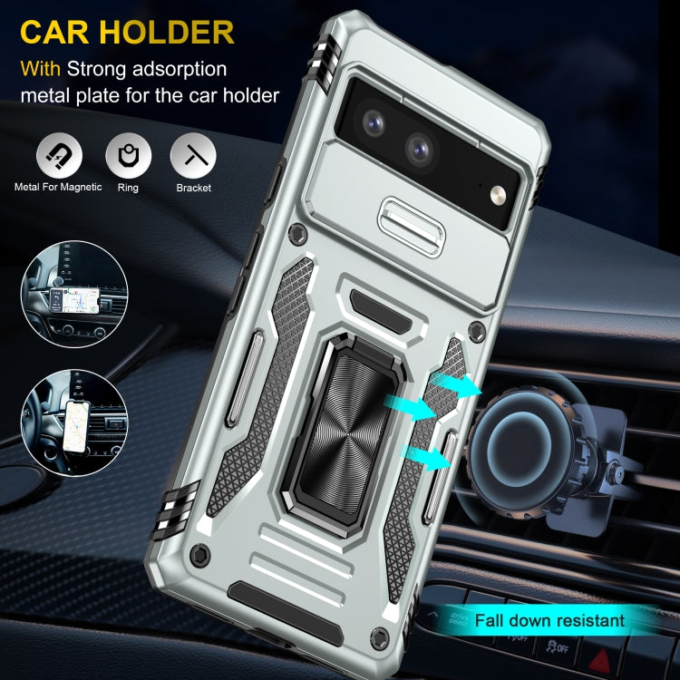 For Google Pixel 9/9 Pro Armor PC + TPU Camera Shield Phone Case(Grey) - free shipping - PMC TechLife - Order now!