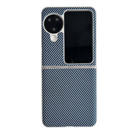 For OPPO Find N3 Flip Kevlar Carbon Fiber Ultra-thin Shockproof Phone Case(Blue) - Find N3 Flip Cases by PMC Jewellery | Online Shopping South Africa | PMC Jewellery | Buy Now Pay Later Mobicred