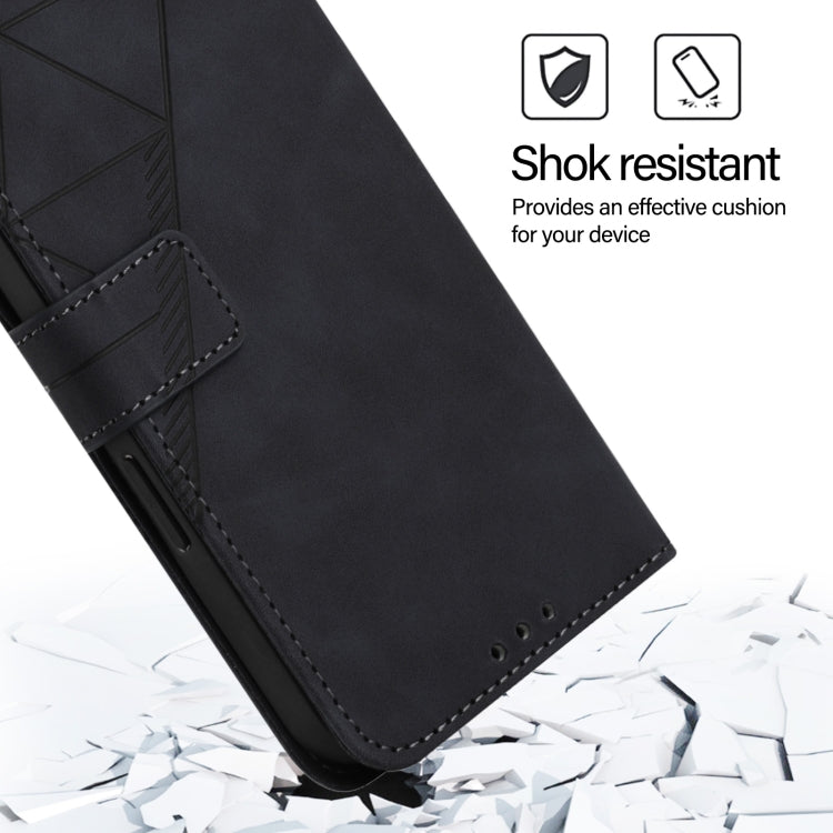 For vivo X100s Crossbody 3D Embossed Flip Leather Phone Case(Black) - vivo Cases by PMC TechLife | Online Shopping South Africa | PMC TechLife | Buy Now Pay Later Mobicred