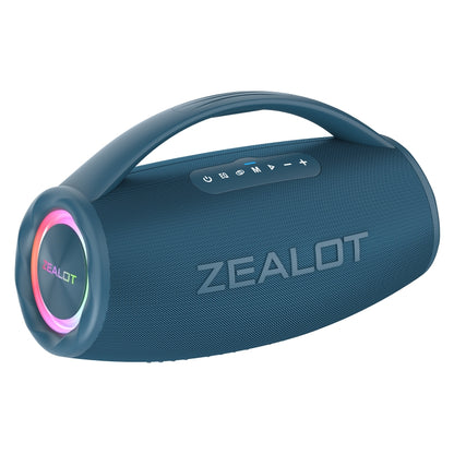 Zealot S97 80W Outdoor Portable RGB Light Bluetooth Speaker(Blue) - Waterproof Speaker by ZEALOT | Online Shopping South Africa | PMC Jewellery | Buy Now Pay Later Mobicred