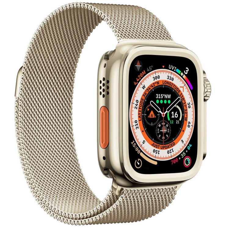 For Apple Watch Series 6 / 5 / 4 / SE 44mm Change to Ultra 49mm Alloy Watch Case(Titanium Color) - Watch Cases by PMC Jewellery | Online Shopping South Africa | PMC Jewellery | Buy Now Pay Later Mobicred