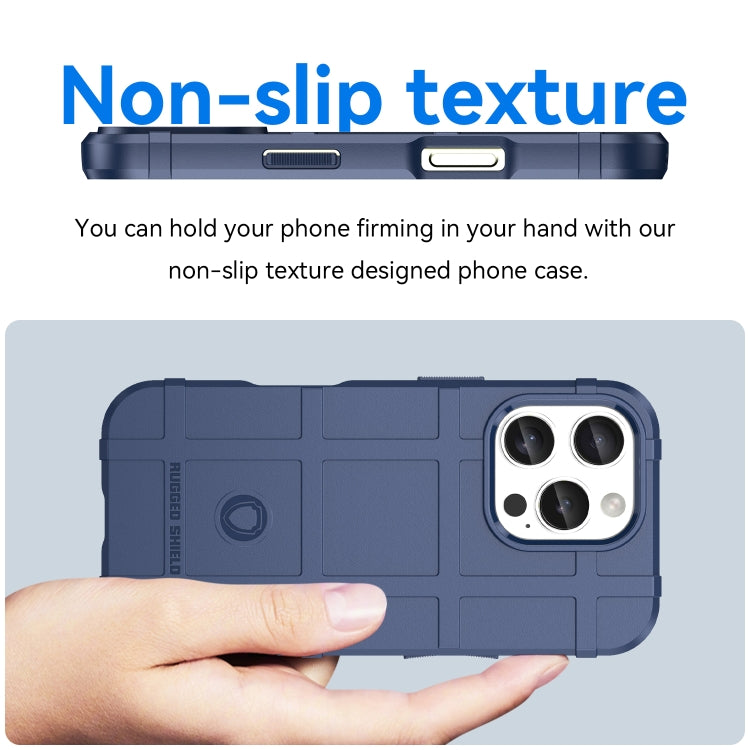For iPhone 16 Pro Full Coverage Shockproof TPU Phone Case(Blue) - iPhone 16 Pro Cases by PMC TechLife | Online Shopping South Africa | PMC TechLife | Buy Now Pay Later Mobicred