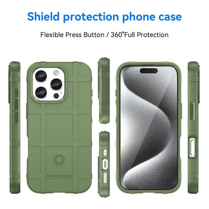 For iPhone 16 Pro Full Coverage Shockproof TPU Phone Case(Green) - iPhone 16 Pro Cases by PMC Jewellery | Online Shopping South Africa | PMC Jewellery | Buy Now Pay Later Mobicred