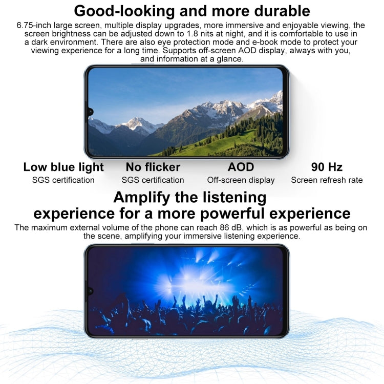 HUAWEI Enjoy 70S, 8GB+256GB, Side Fingerprint Identification, 6.75 inch HarmonyOS 4.2 Octa Core 2.4GHz, Network: 4G, Not Support Google Play(White) - free shipping - PMC Jewellery - Order now!